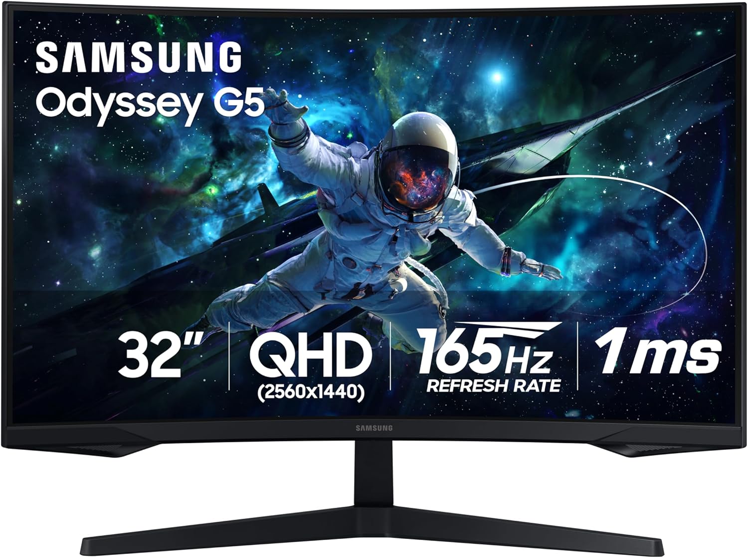 Samsung 32-Inch Odyssey G55C Series QHD 1000R Curved Gaming Monitor