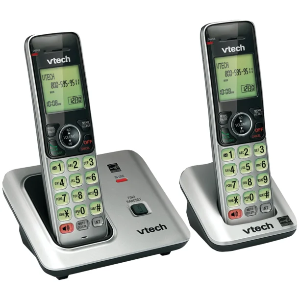 VTech CS66192 DECT 6.0 2-Handset Cordless Expandable Speakerphone with Caller ID