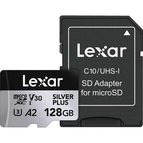 Lexar Professional SILVER PLUS UHS-I microSDXC Memory Card with SD Adapter