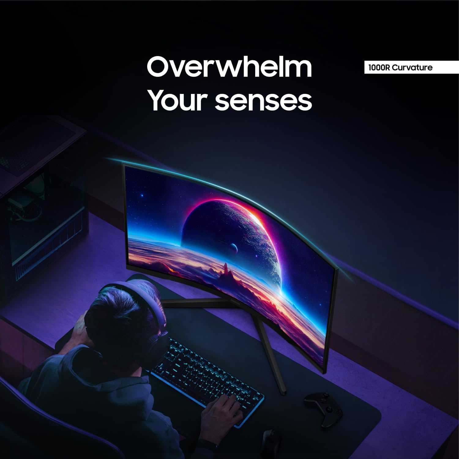 Samsung 32-Inch Odyssey G55C Series QHD 1000R Curved Gaming Monitor