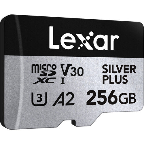 Lexar Professional SILVER PLUS UHS-I microSDXC Memory Card with SD Adapter