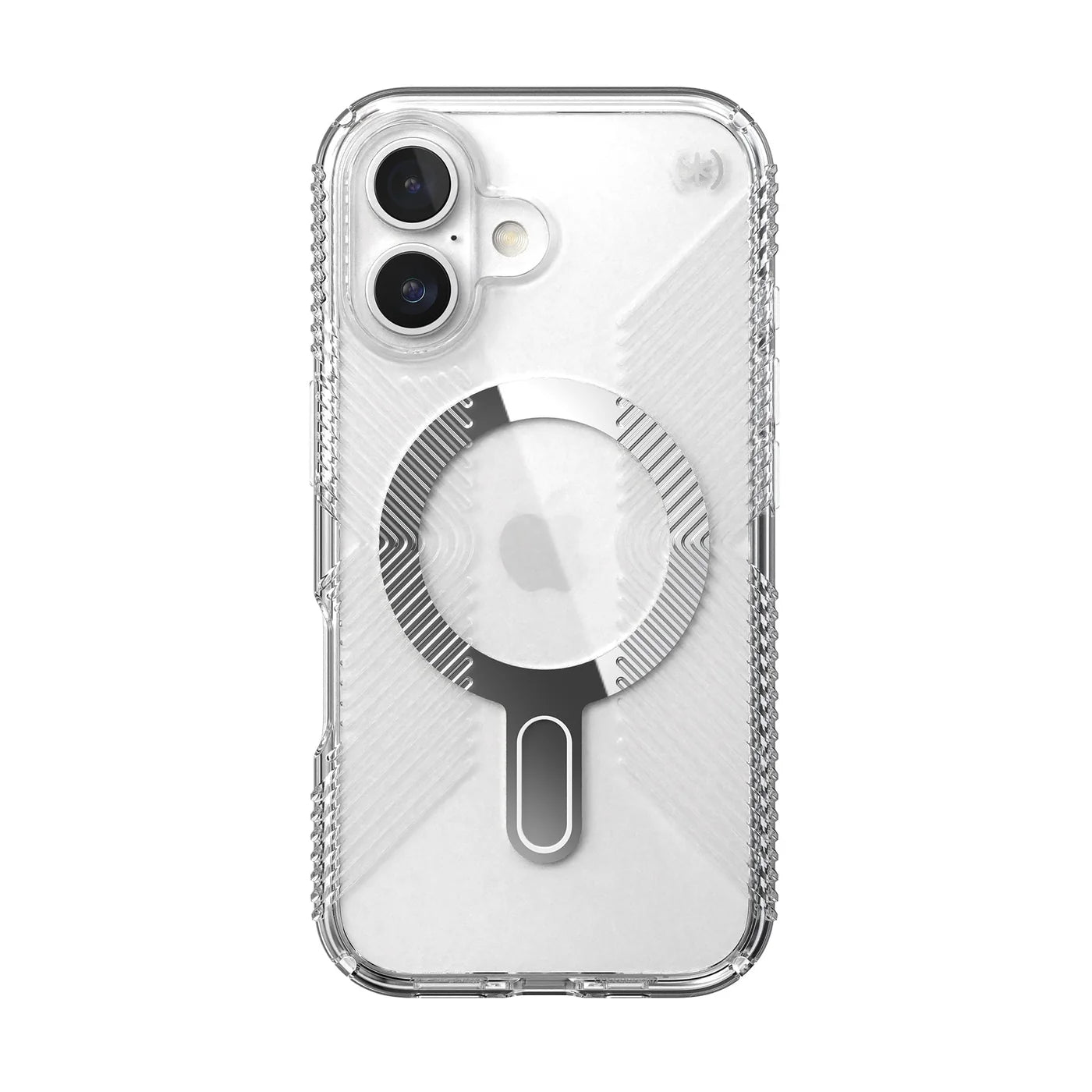 Speck - Presidio Perfect Clear Grip Case with ClickLock for Apple iPhone 16 - Clear