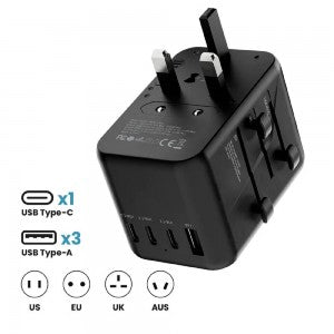 Prodigee  Energee Traveler 4 USB Port Outlet Travel Adapter