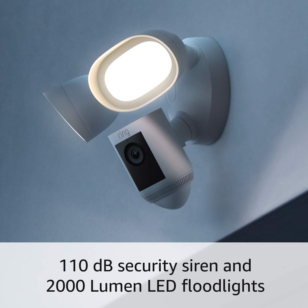 Ring Floodlight Cam Wired Pro with Bird’s Eye View and 3D Motion Detection